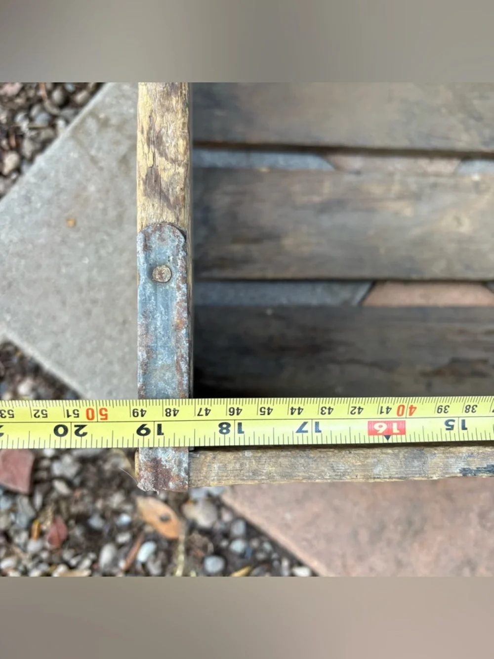 Vintage Steffen’s Garden Farm Wooden Fruit Crate w/ Handles VTG Farmhouse Boho